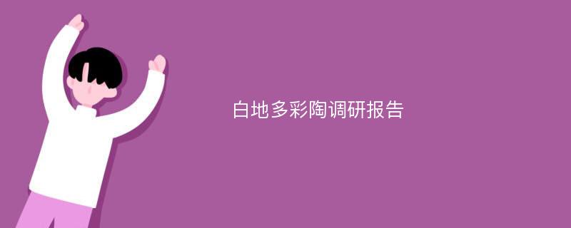 白地多彩陶调研报告