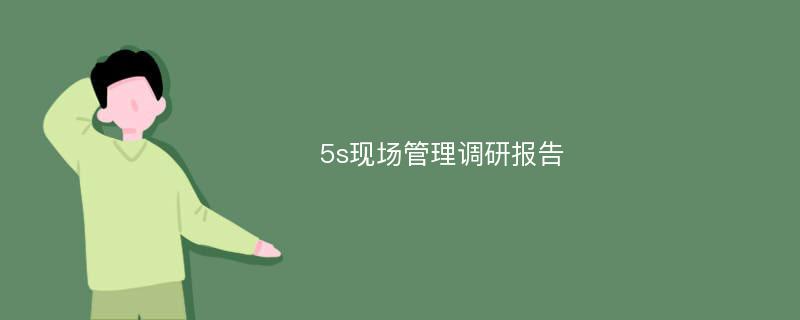 5s现场管理调研报告