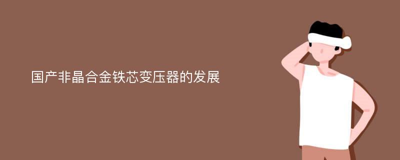 国产非晶合金铁芯变压器的发展